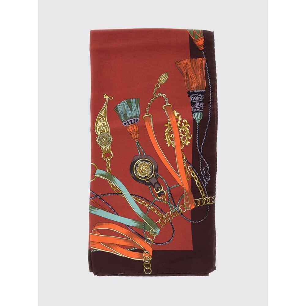 Etro Women Etro Square Pure Silk Scarf With Ethnic-Inspired Graphic Print